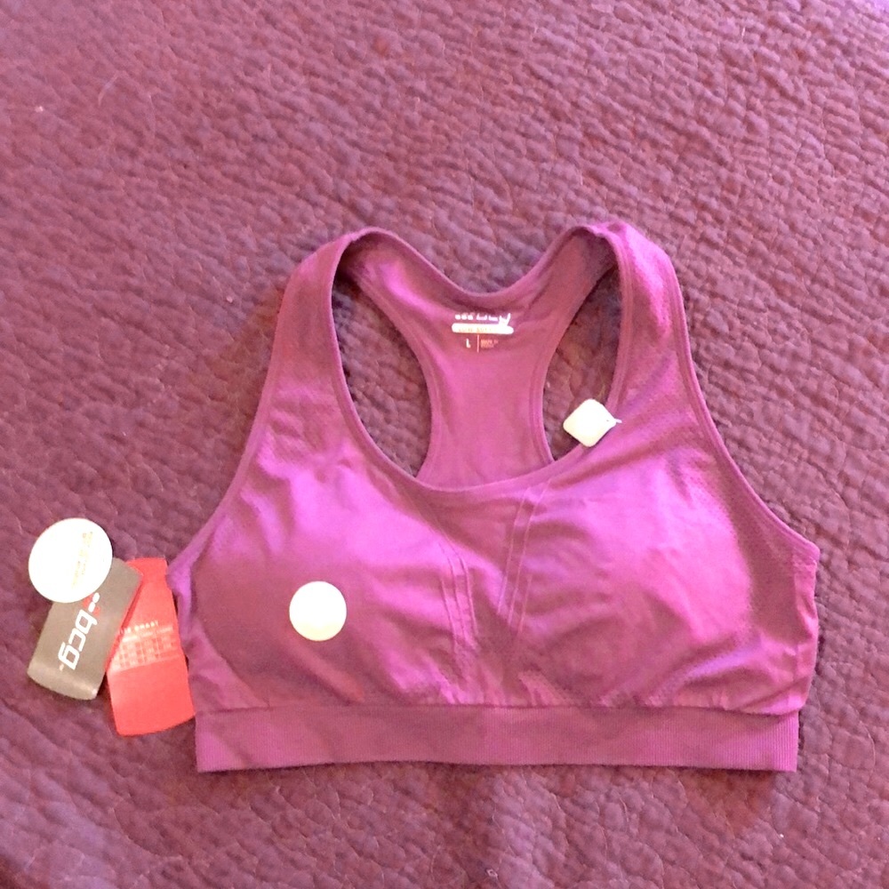 NWT Plum colored Sports Bra by BCG - Picture 5 of 8